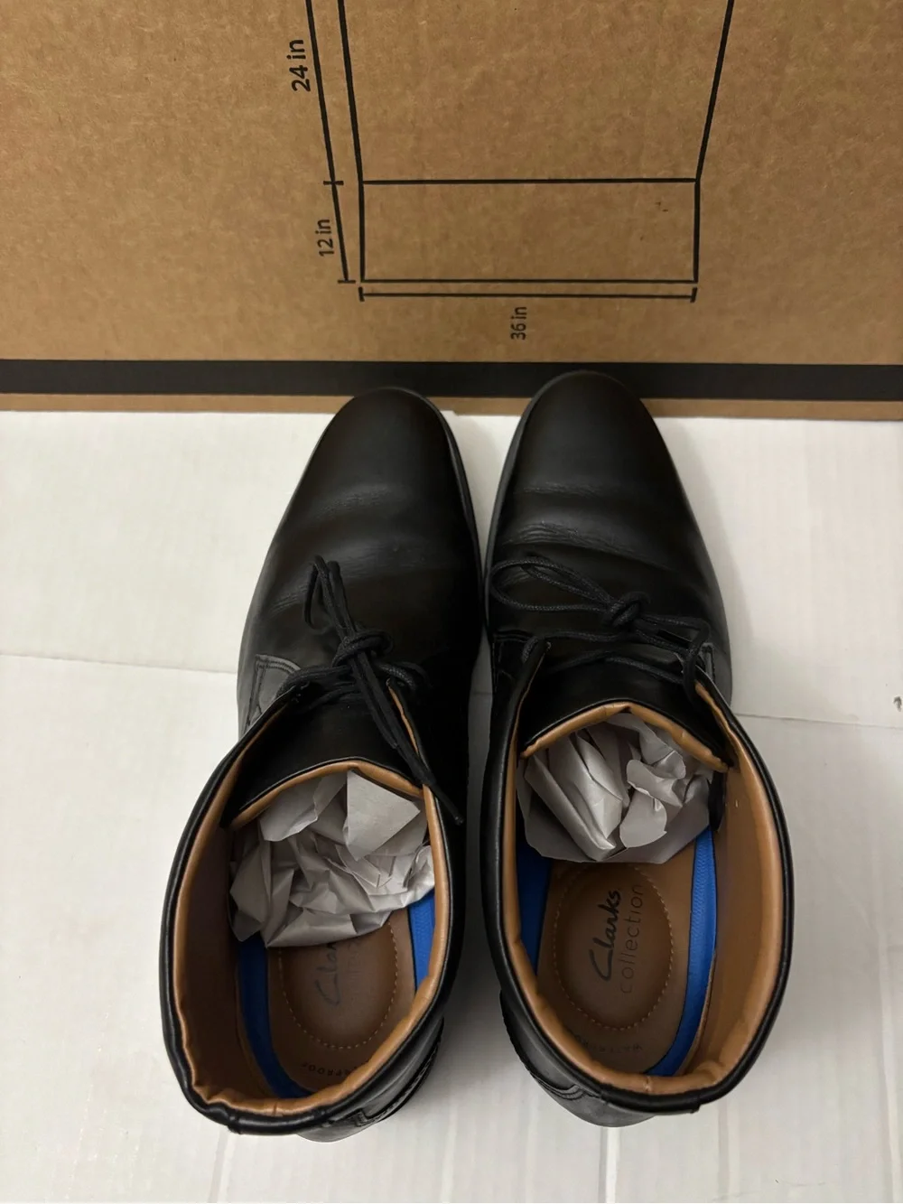 Clarks sleek leather
